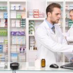 Pharmacist on a computer system
