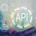 futuristic graphic with charts and computer graphics to convey the importance of API